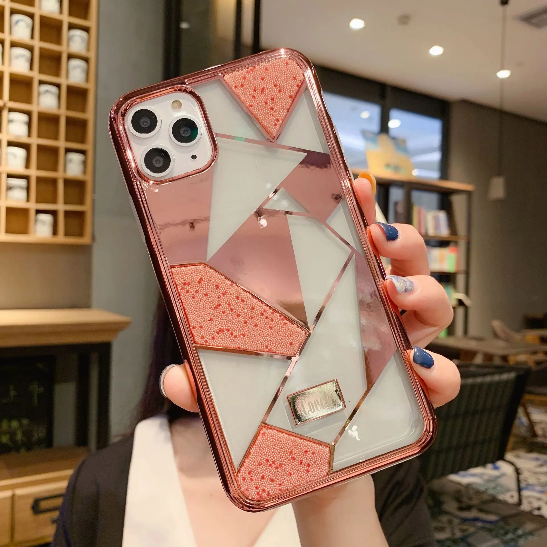 Coque de Téléphone Luxe Diamant ILIOR Pink-iPhone11Pro