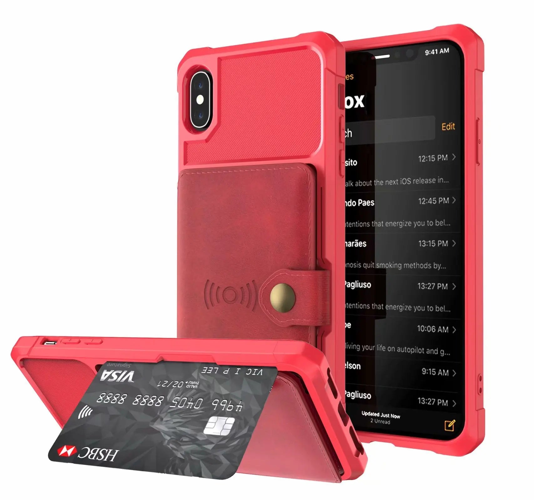 Coque de Téléphone Magnétique PROTEX Red-IphoneXr