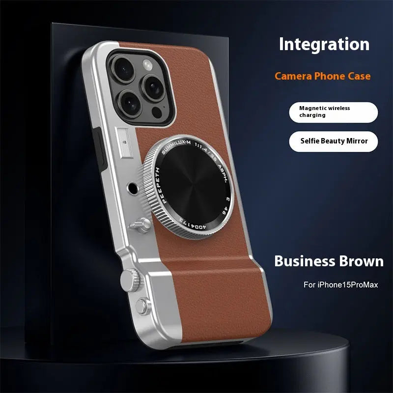Coque de Téléphone Magnétique STELLAR Business Brown-IPhone13PRO