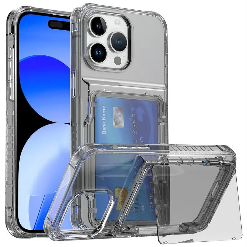 Coque de Téléphone Multifonction ZENITH Transparent Black-IPhone11