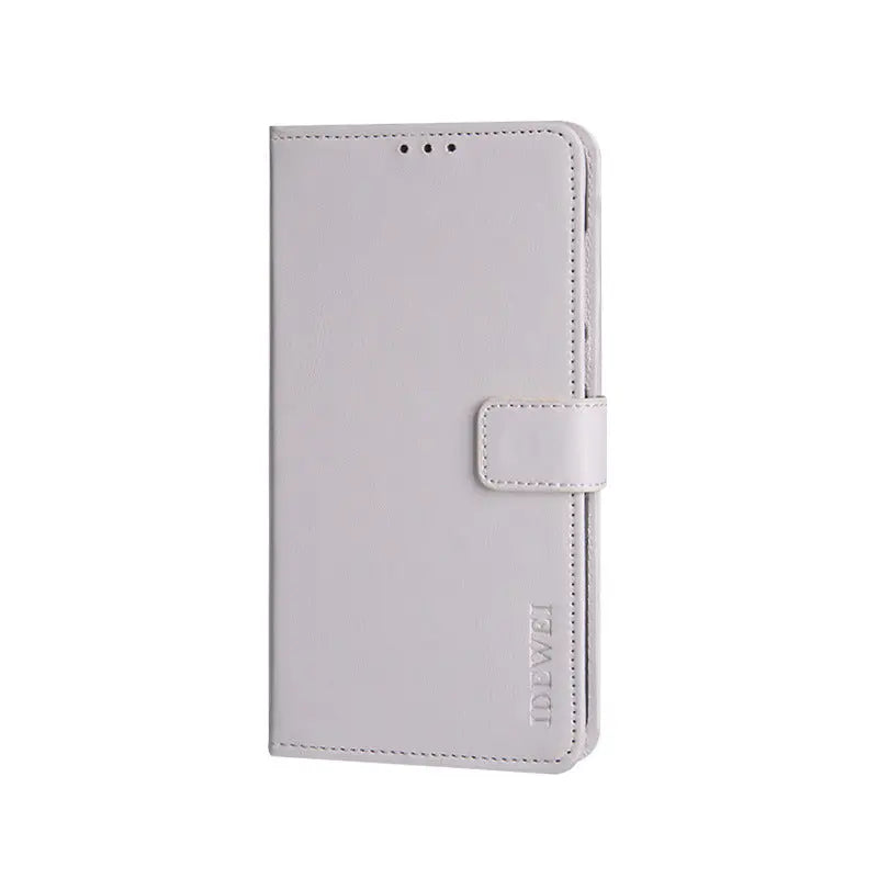 Coque de Téléphone Portefeuille HAWO麻 White-Huawei P40 Lite E