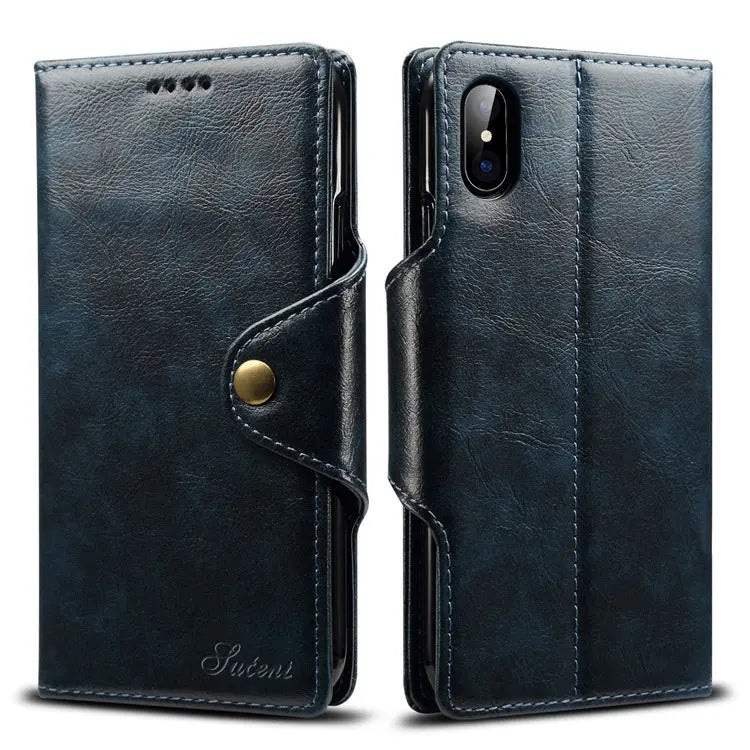 Coque de Téléphone Portefeuille NAVIO Blue-iPhone8 7