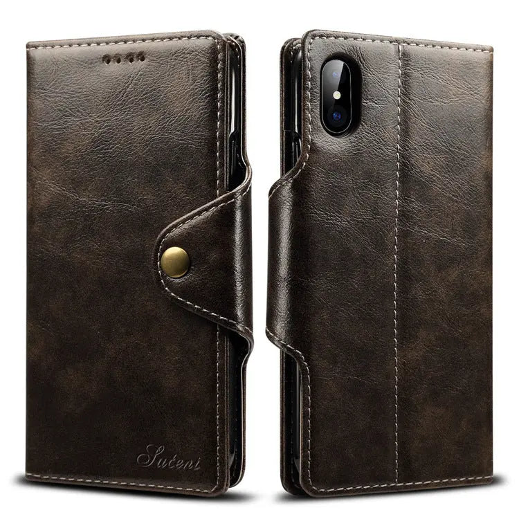 Coque de Téléphone Portefeuille NAVIO Black-iPhone8 7