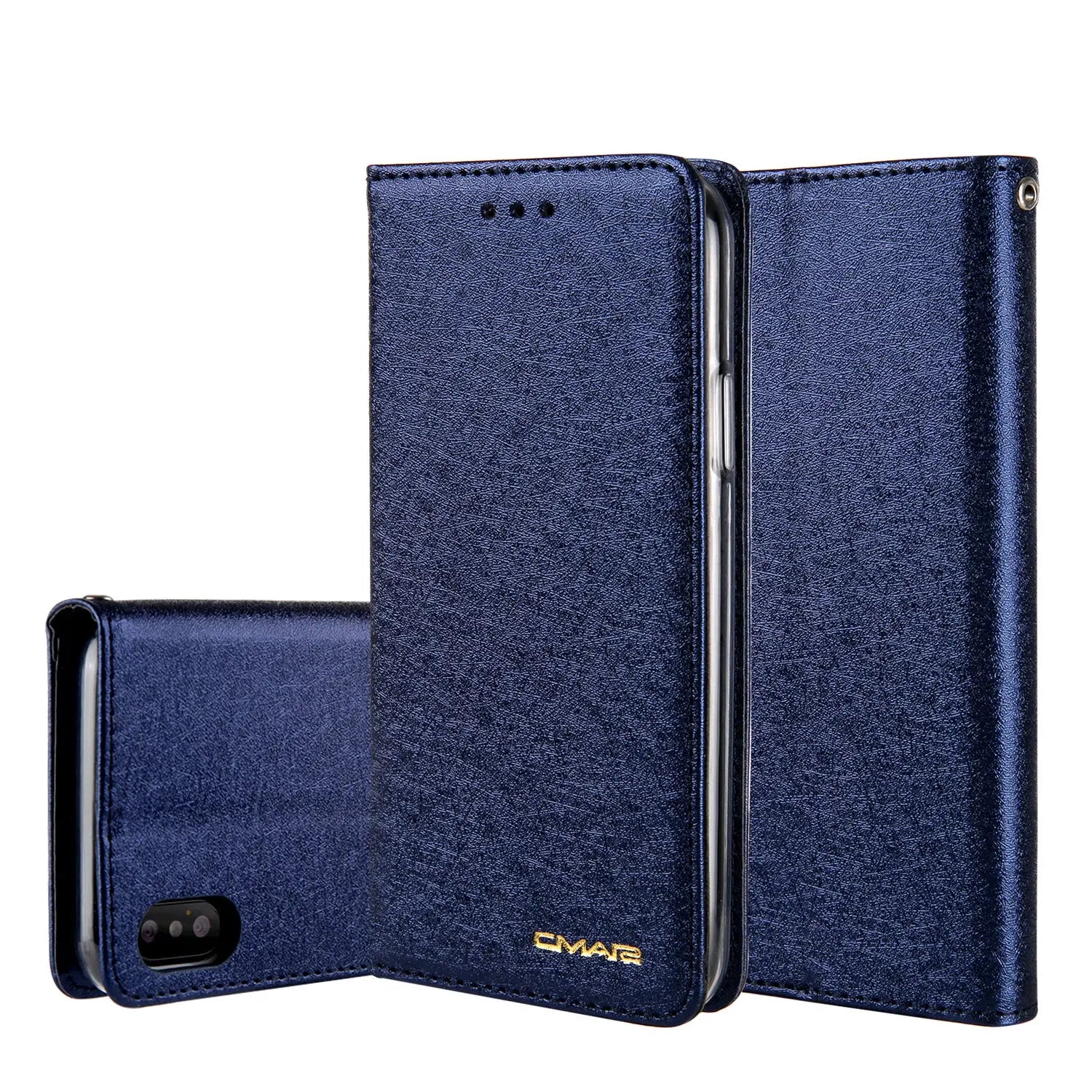Coque de Téléphone Style Flip PU OLENA Navy Blue-iPhone6