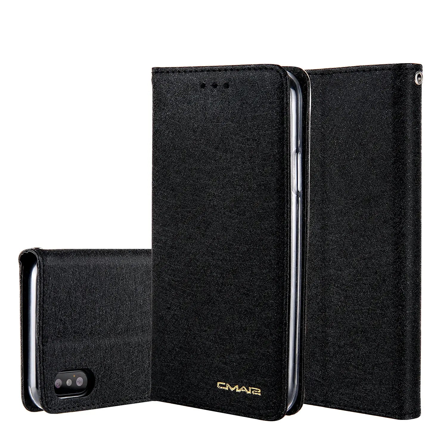 Coque de Téléphone Style Flip PU OLENA Black-iPhone8 plus