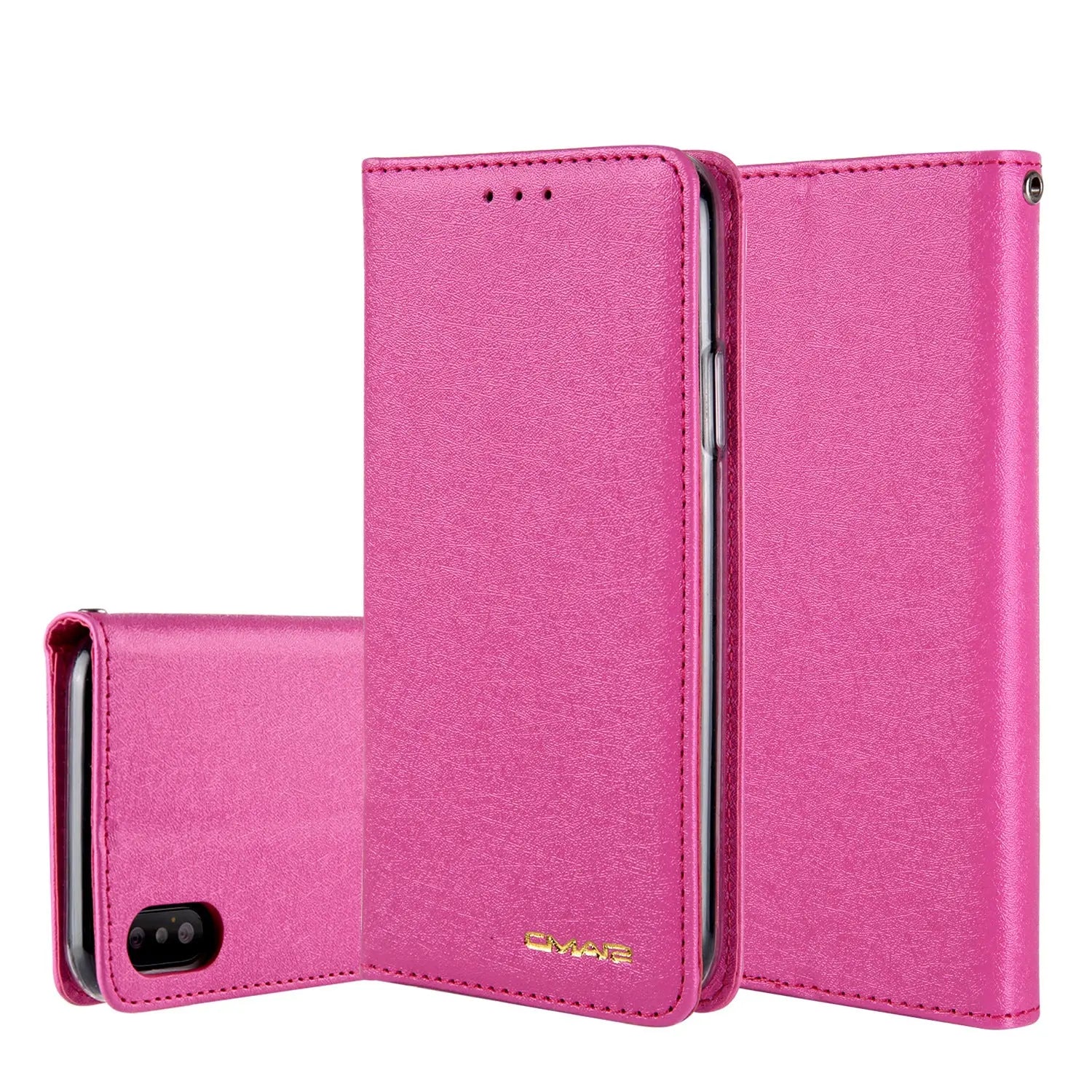 Coque de Téléphone Style Flip PU OLENA Pink-Iphone 11