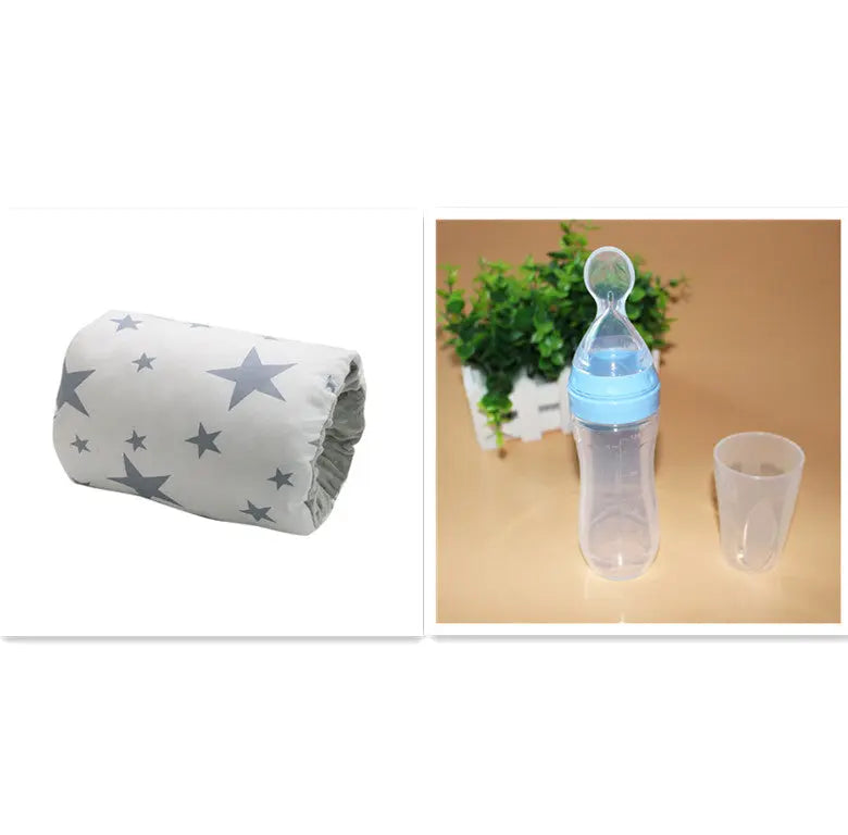 Coussin Allaitement Coton Compact NURSOX Grey star set-25X23CM