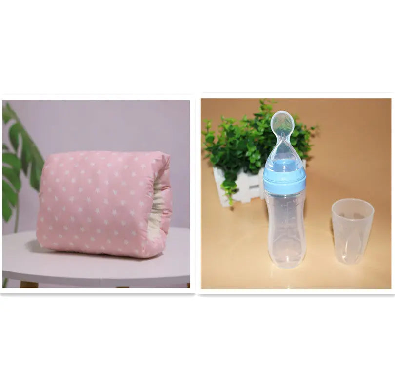 Coussin Allaitement Coton Compact NURSOX Pink stars set-25X23CM