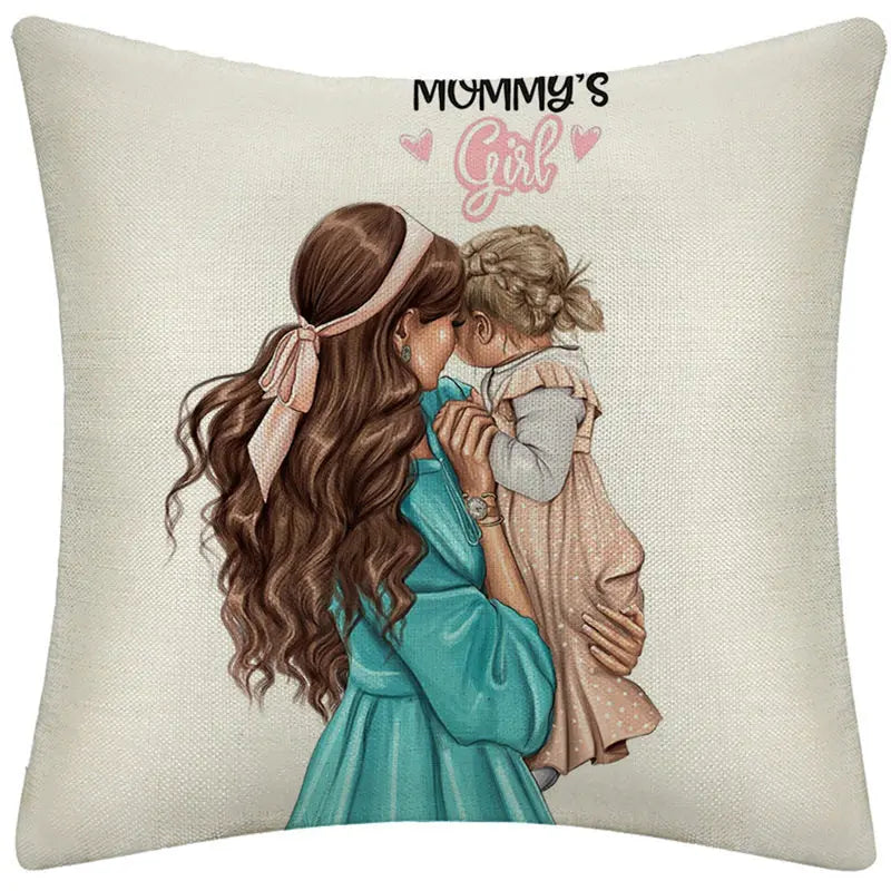 Coussin Canapé Lin Dessinés LINLOOP 3 style-45x45cm