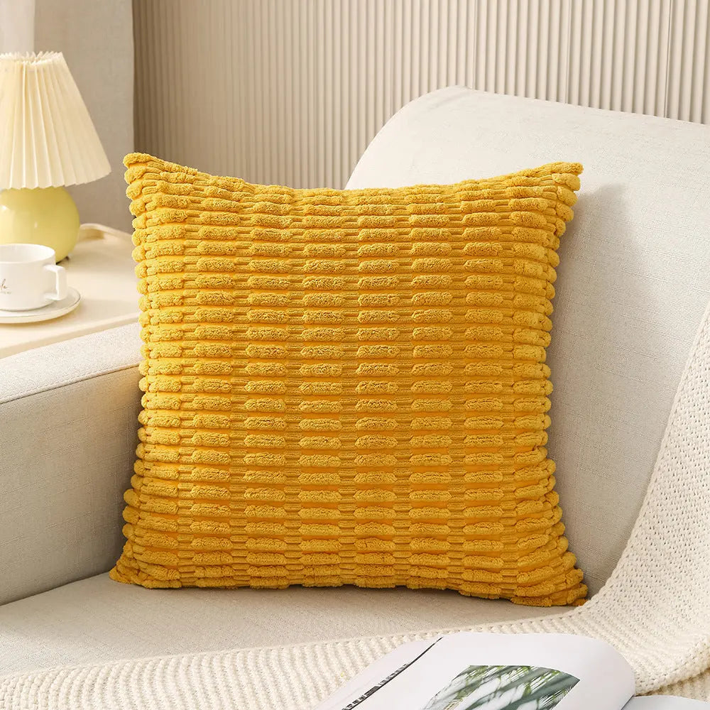 Coussin Décoration Velours EXONIA Yellow-45cmx45cm With Pillow Core
