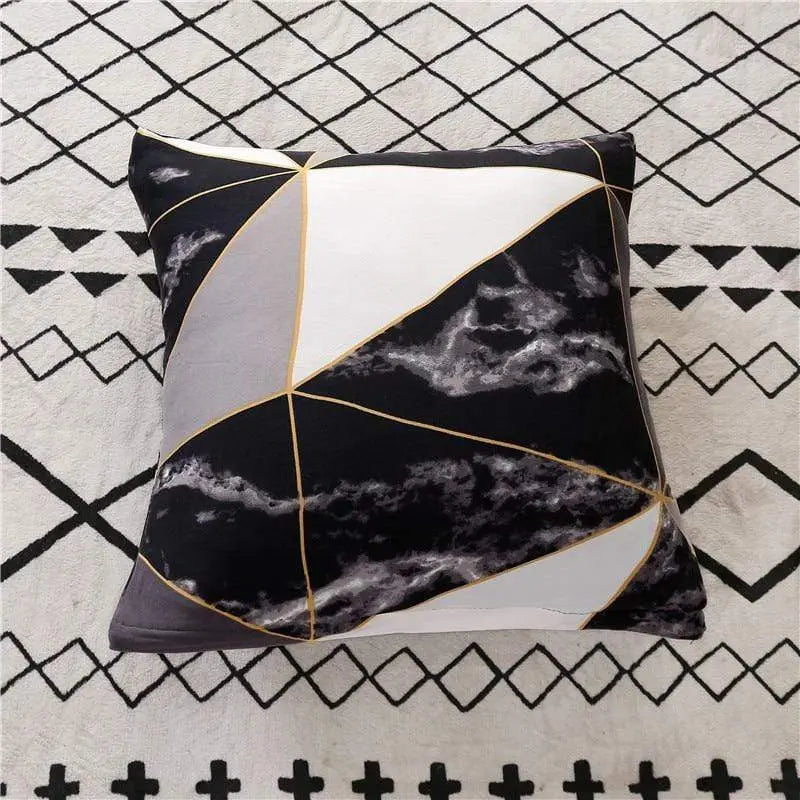 DARK GEOMETRIC - Housse extensible pour canapé et fauteuil - Housse De France