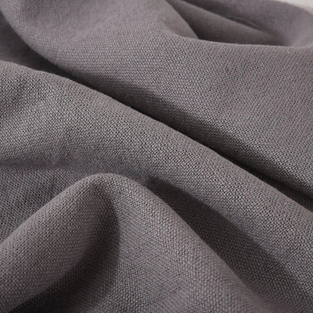 Housse Accoudoir Canapé Coton LENAQ Gray cotton linen