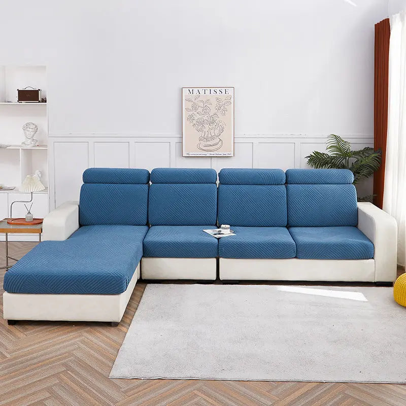 Housse Assise Canapé Moderne JACQUA Lake Blue-Three