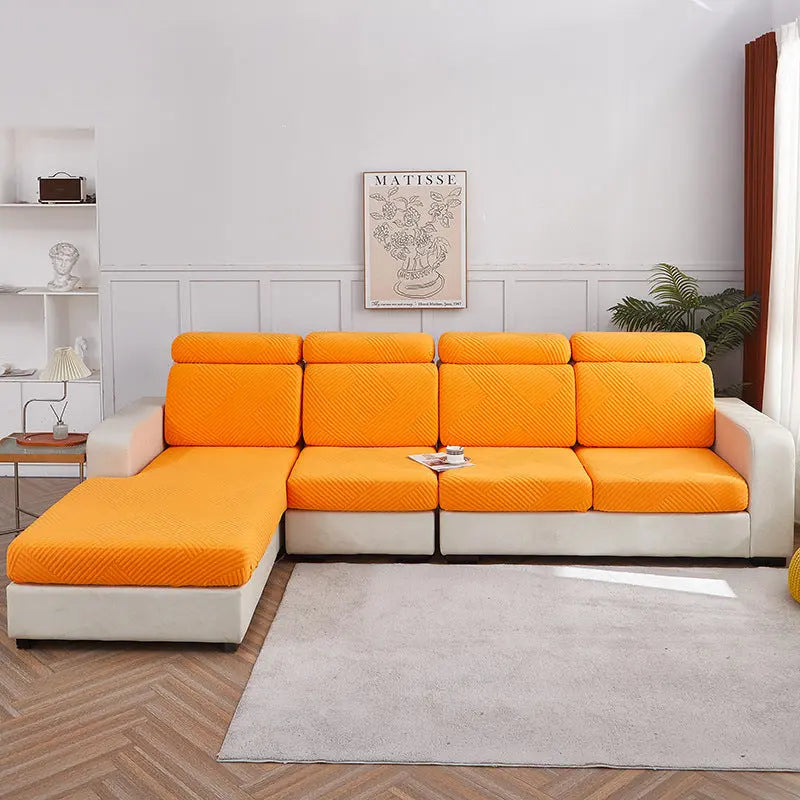 Housse Assise Canapé Moderne JACQUA Bright Orange-Flower Pillowcase