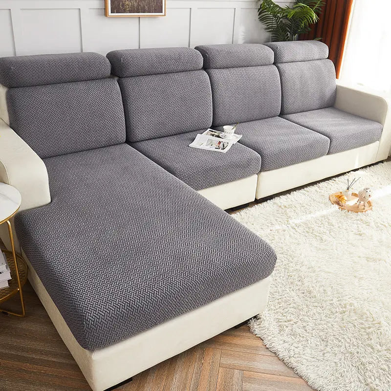 Housse Assise Canapé Universelle LAPEO Light Gray-Conventional-L