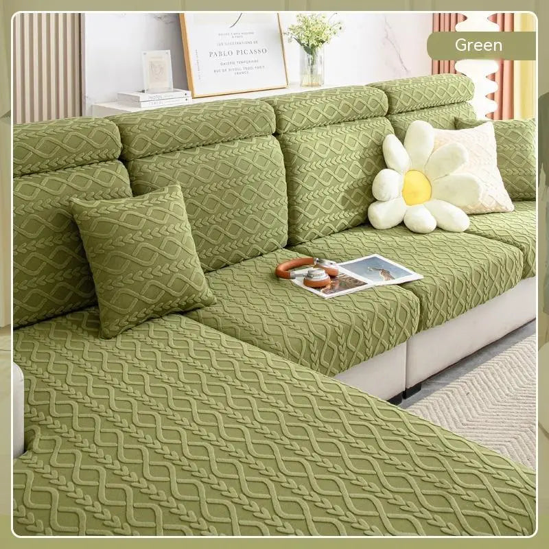 Housse Assise Canapé Velvet JACQUA Qingbo Tea Green-45x 45 Pillowcase