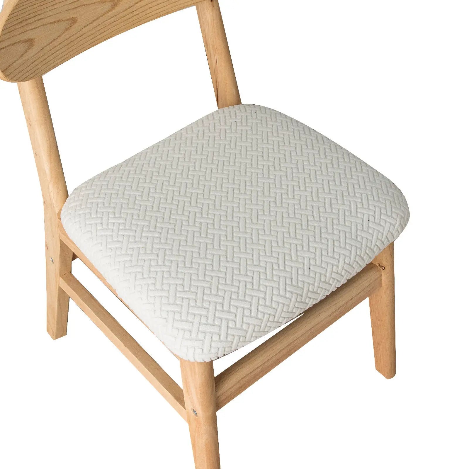 Housse Assise Chaise Moderne FLORIA White-40x50x8cm