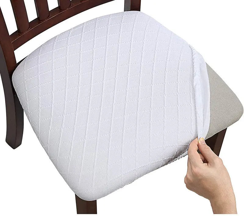 Housse Assise Chaise Moderne JACQUA White