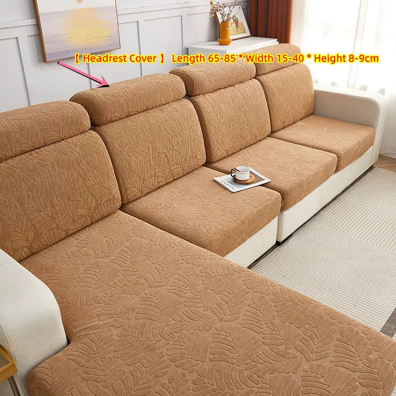 Housse Assise Protectrice ELASTO Rosemary Light Coffee-Head pillowcase