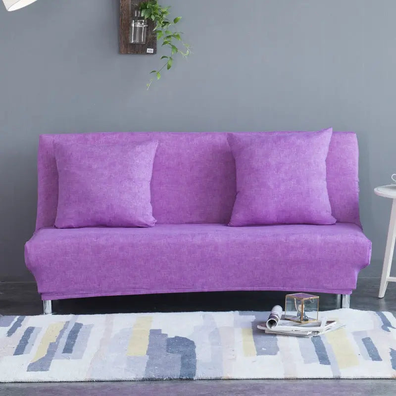 Housse BZ Canapé Lin UNIKLIN Purple-120 to 155cm