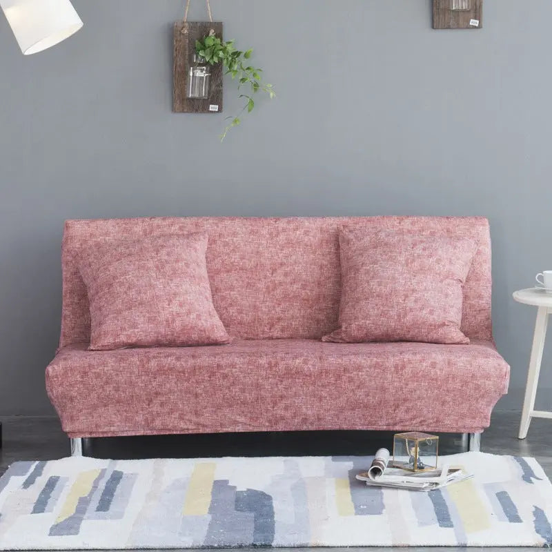 Housse BZ Canapé Lin UNIKLIN Red brown-120 to 155cm