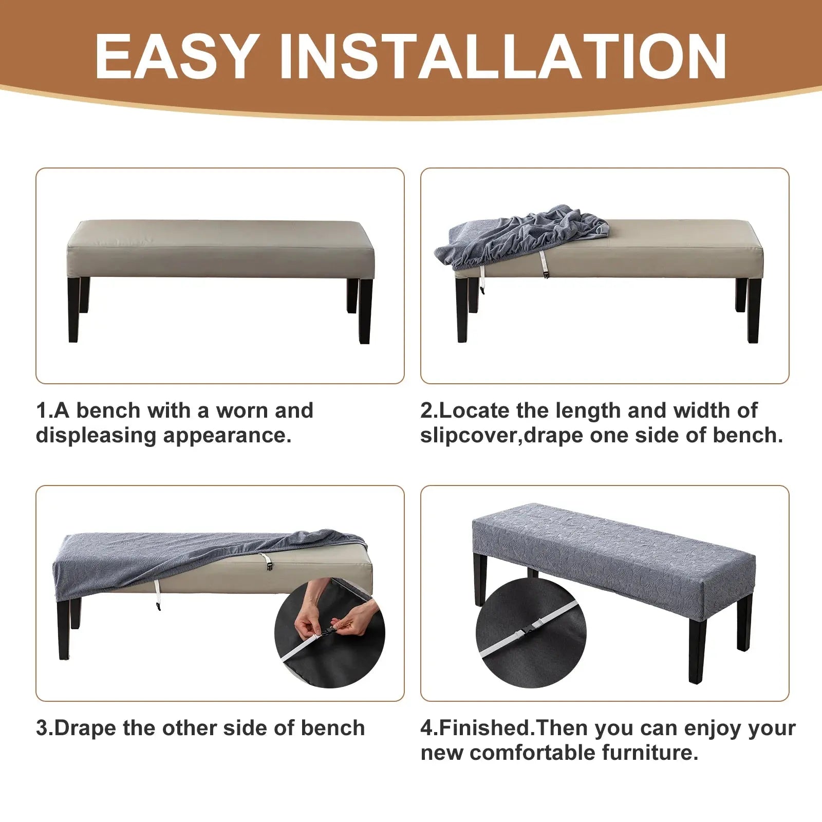 Housse Banquette Impermeable Jacquard **GENARA**