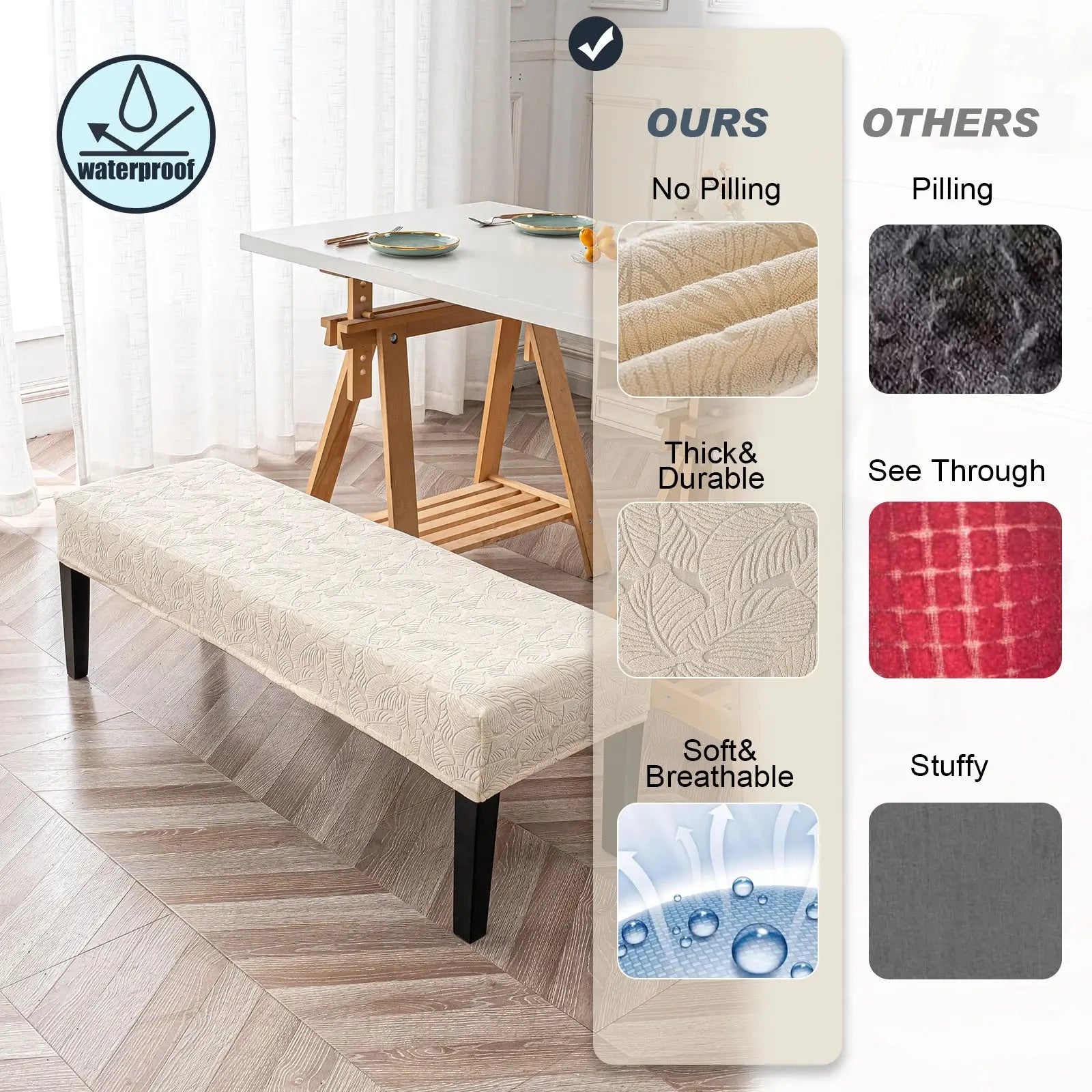 Housse Banquette Impermeable Jacquard **GENARA**