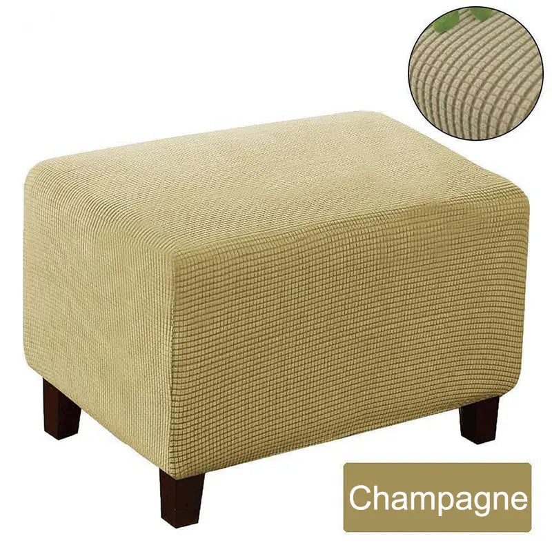 Housse Banquette Velours Élastique SOFIUM Beige-S
