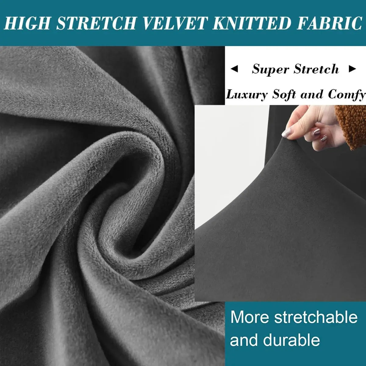 Housse Banquette Velours Extensible FOLINA