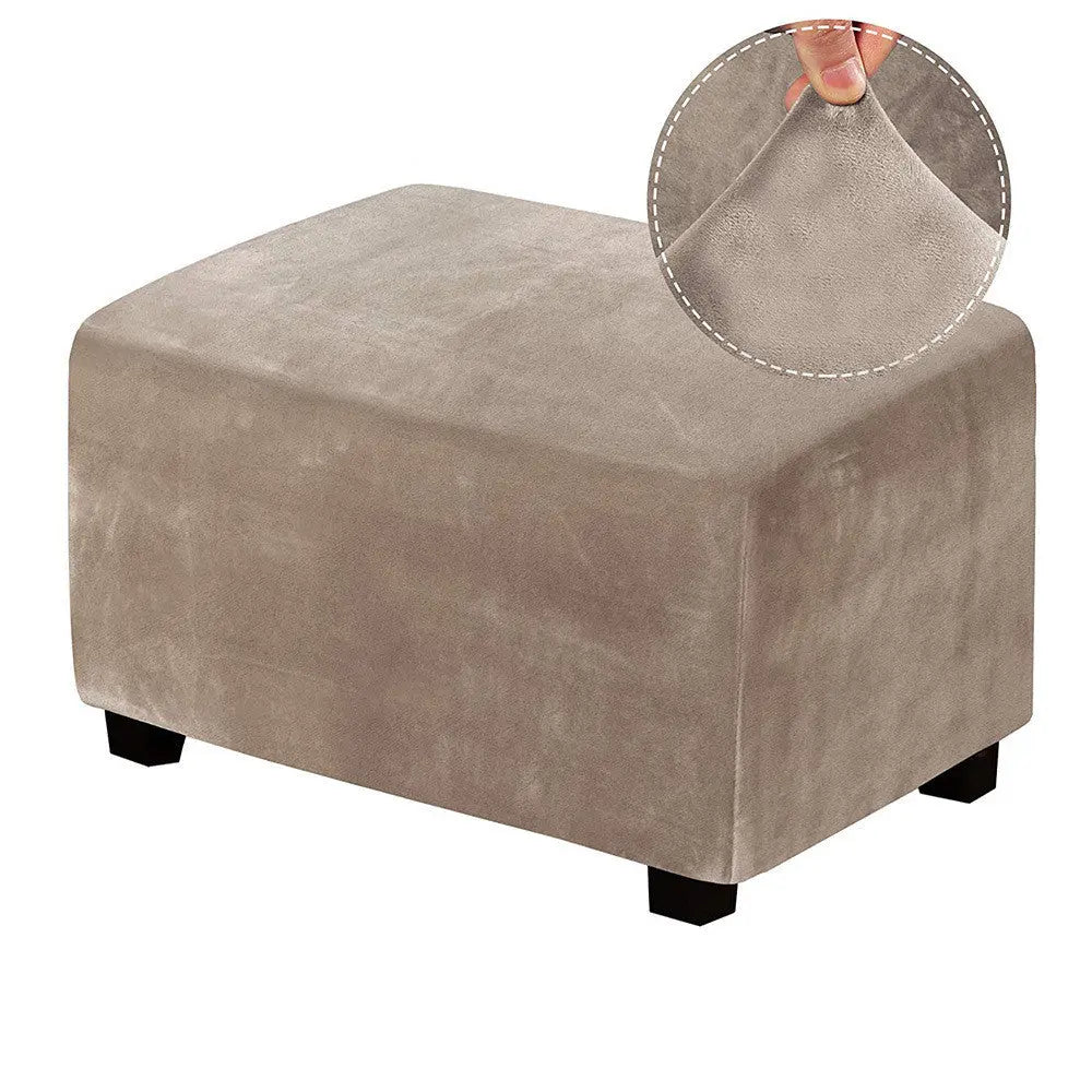 Housse Banquette Velours Extensible NAVIRA Khaki-L