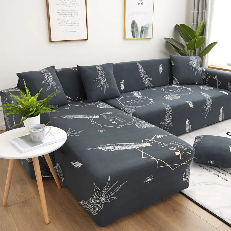 Housse Canapé Moderne GeometricFLO Gstyle-45cm