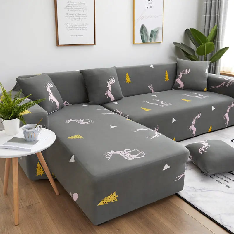 Housse Canapé Moderne GeometricFLO Bstyle-190to230cm