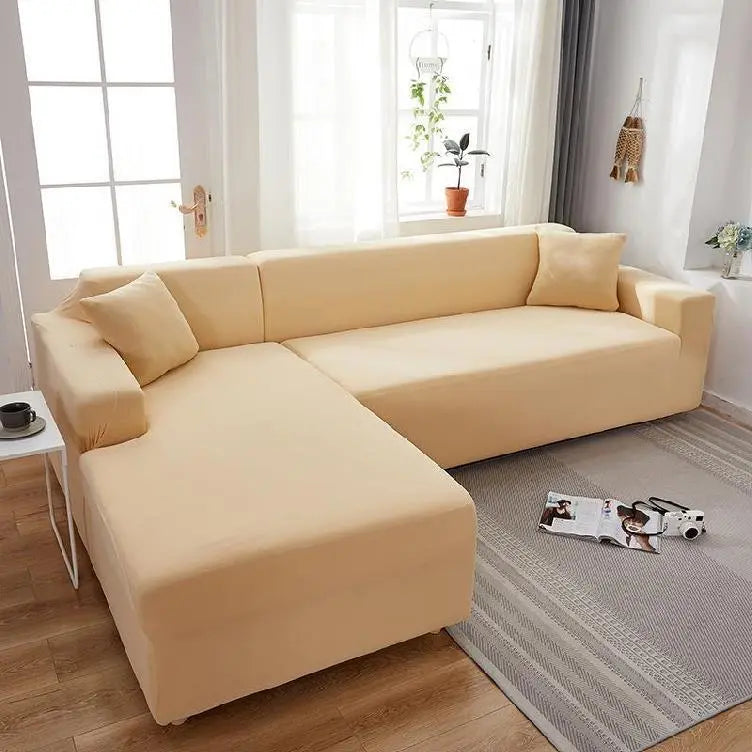 Housse Canapé Moderne ZERAX Beige-190x230cm