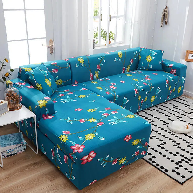 Housse Canapé Modulaire SOFANGEO White joy Grass-140to180cm