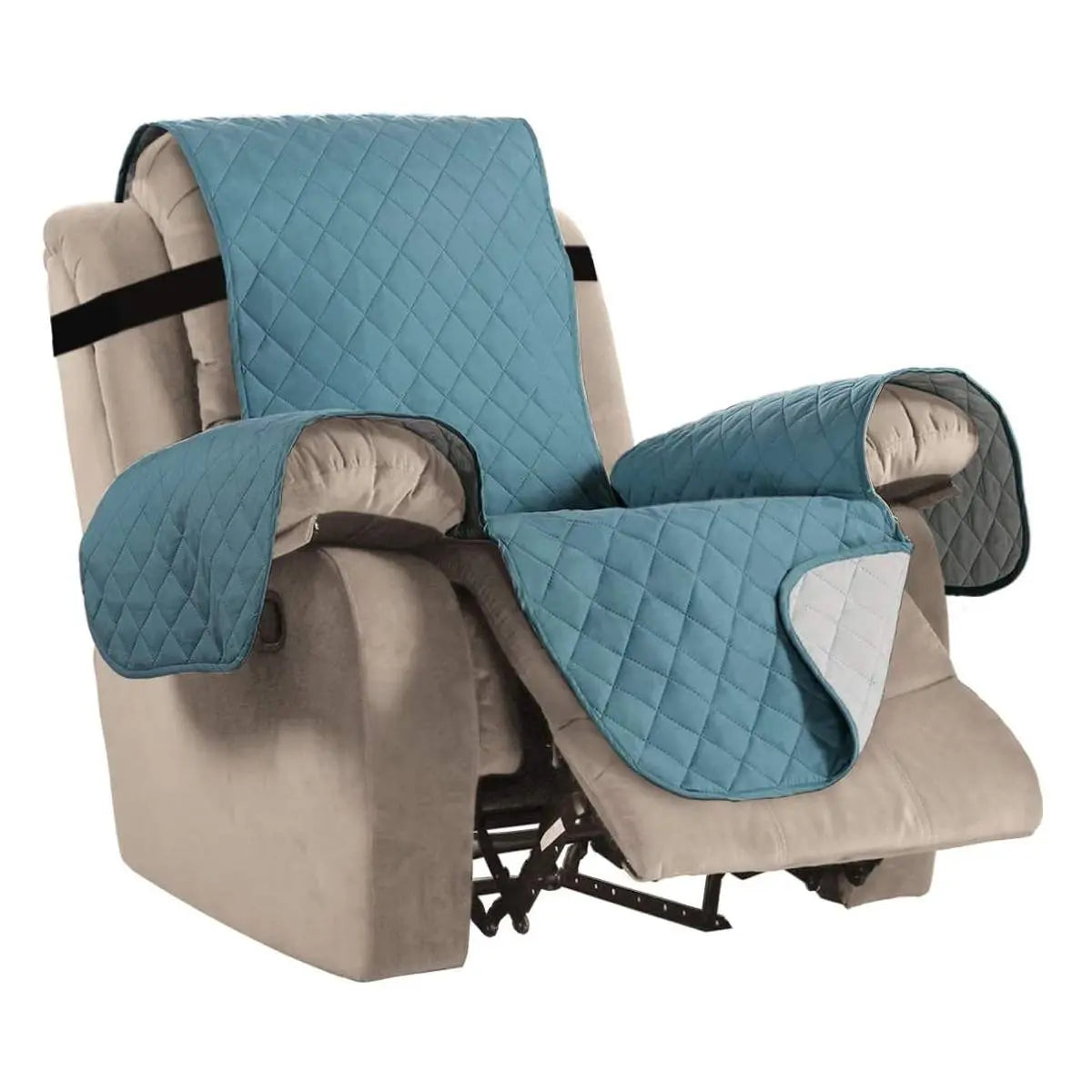 Housse Canapé Relax Antidérapante SOLANO Gray blue-Large
