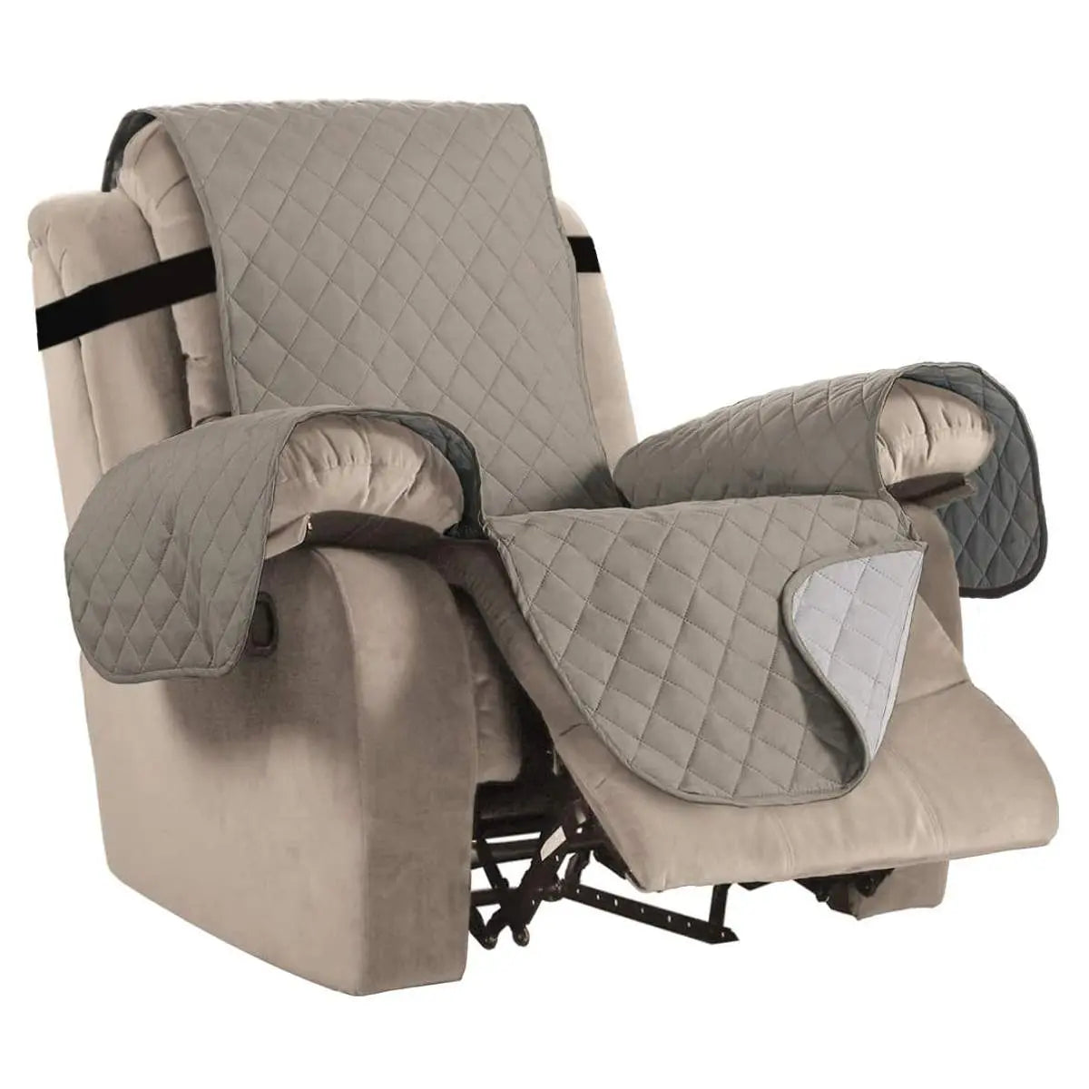 Housse Canapé Relax Antidérapante SOLANO Khaki-small