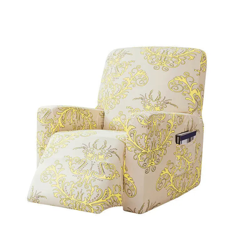 Housse Canapé Relax Extensible ABBY Yellow-One size