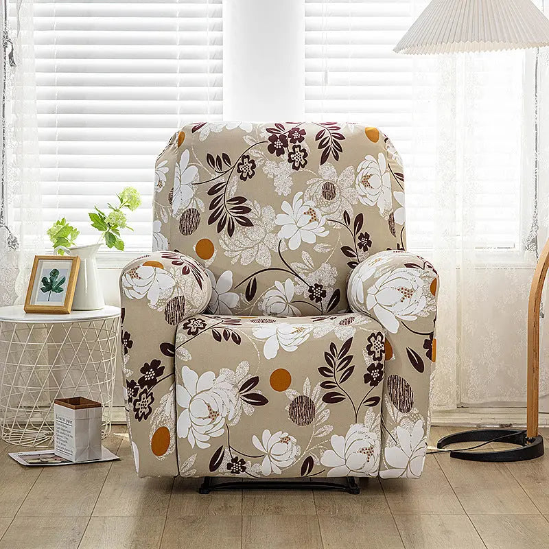 Housse Canapé Relax Imprimée LUXORA The pollen family-Chair cover 4piece set