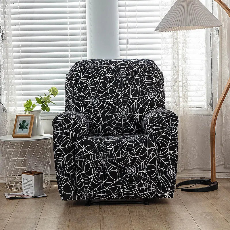 Housse Canapé Relax Imprimée LUXORA Spider web-Chair cover 4piece set
