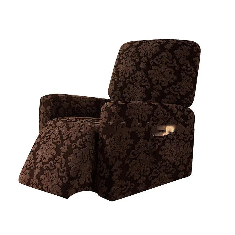 Housse Canapé Relax Jacquard AMELIA Dark coffee color