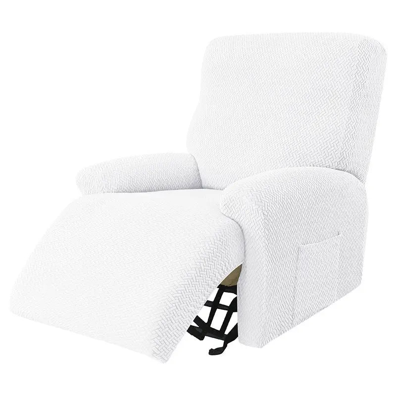 Housse Canapé Relax Moderne VELASI 23 White-Four Pieces