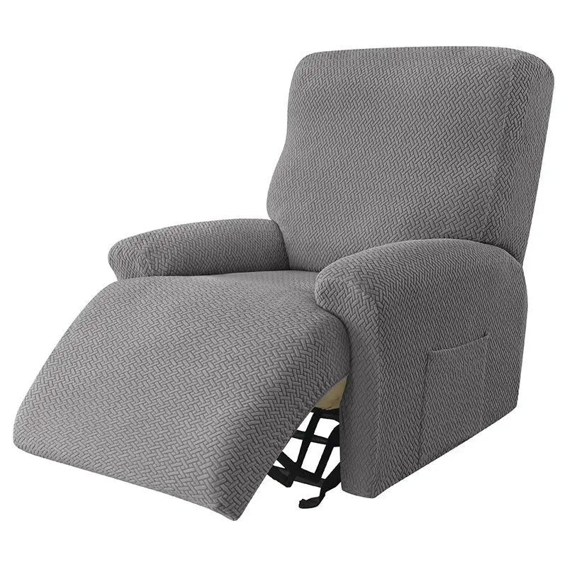 Housse Canapé Relax Moderne VELASI 04 Medium Gray-Four person seating
