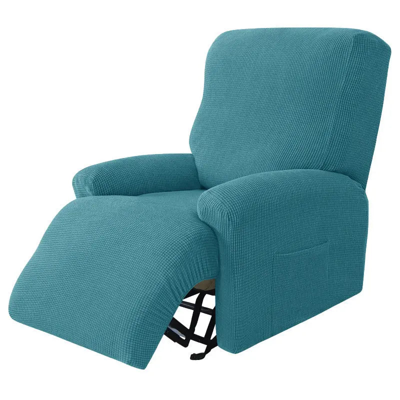Housse Canapé Relaxable Élastique FLECOS Turquoise Blue-Single Seat
