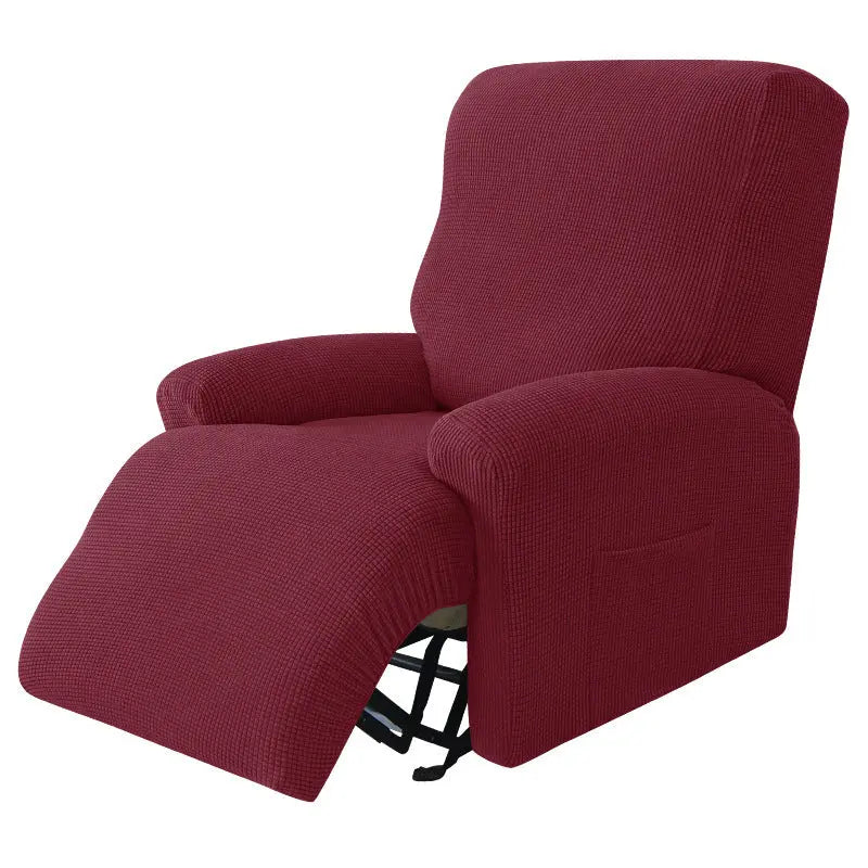 Housse Canapé Relaxable Élastique FLECOS Wine Red-Single Seat