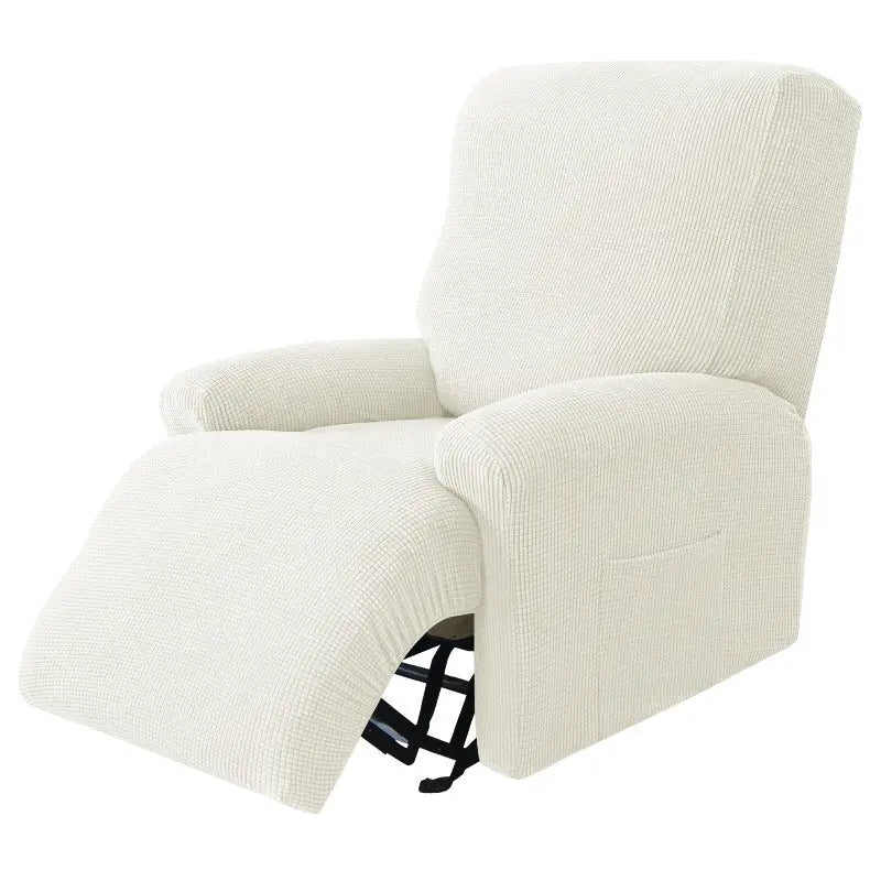 Housse Canapé Relaxable Élastique FLECOS Milky White-Single Seat