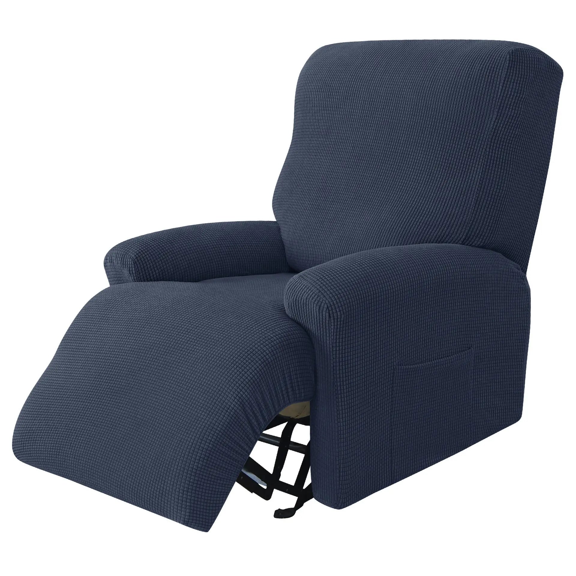 Housse Canapé Relaxable Élastique FLECOS Navy Blue-Single Seat