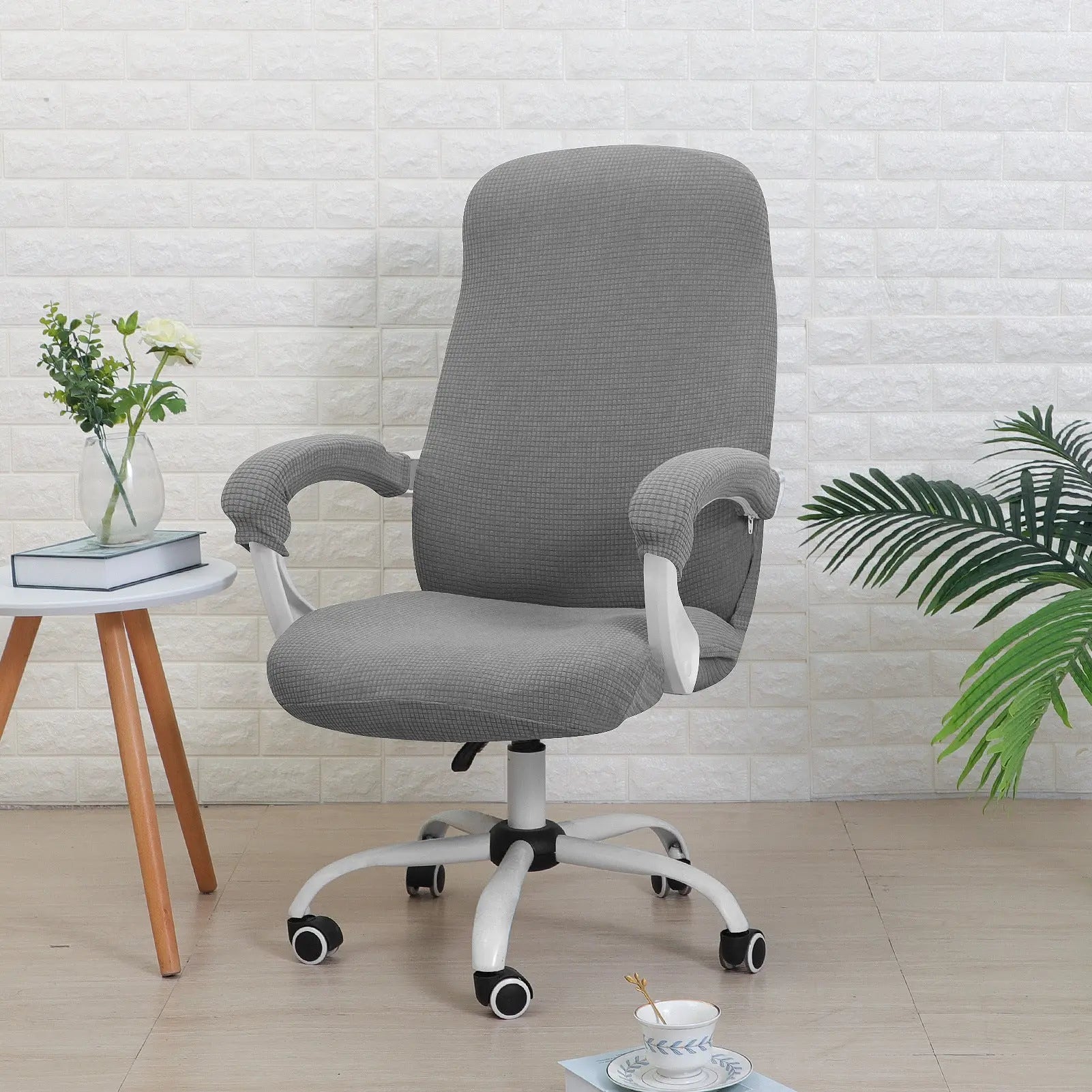 Housse Chaise Antitaches RIELAX Gray Armrest Waterproof Corn-Medium Size M Size