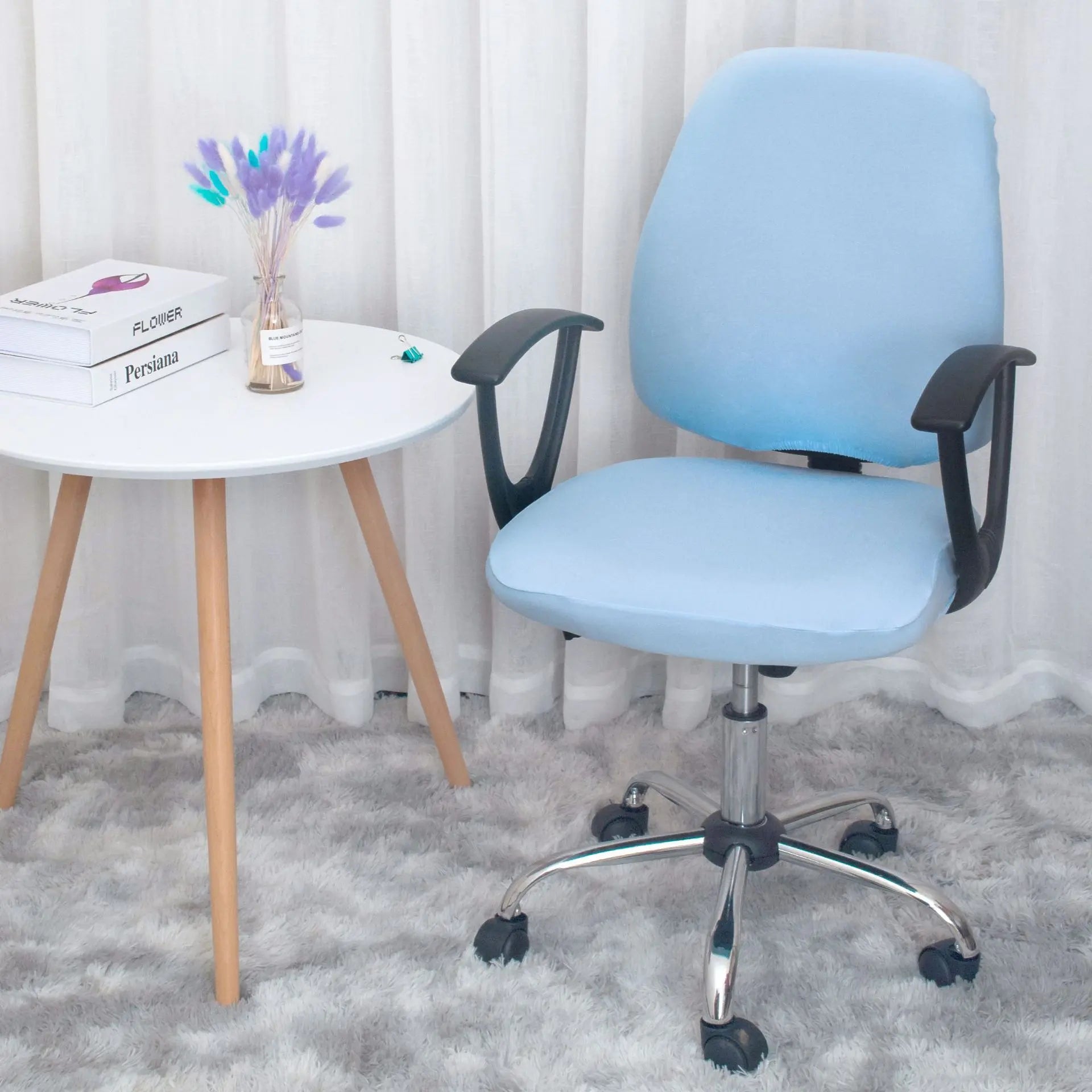 Housse Chaise Élastique ASTRON Lake Blue-Free Size