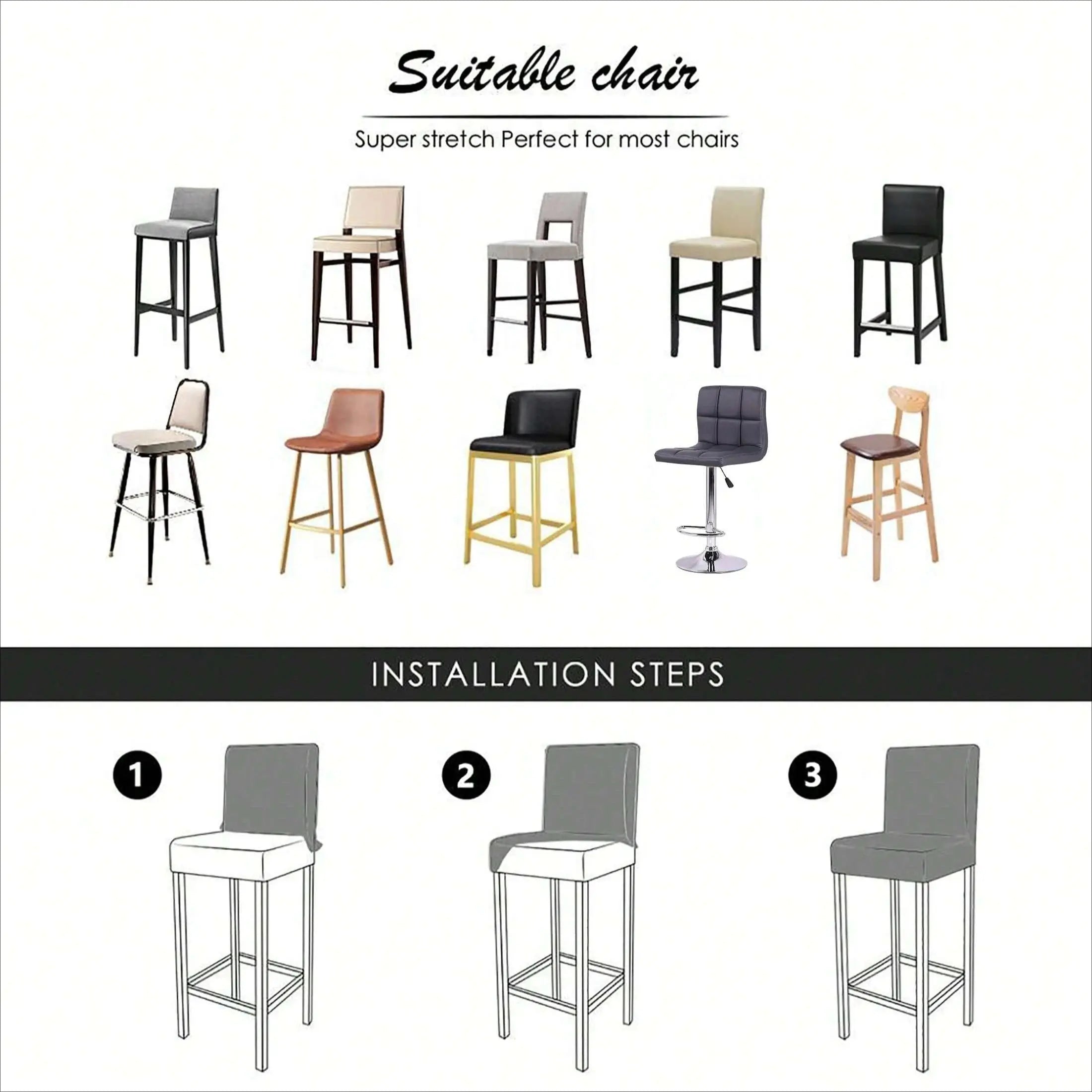 Housse Chaise Haute Extensible ZILYMA Housse de France