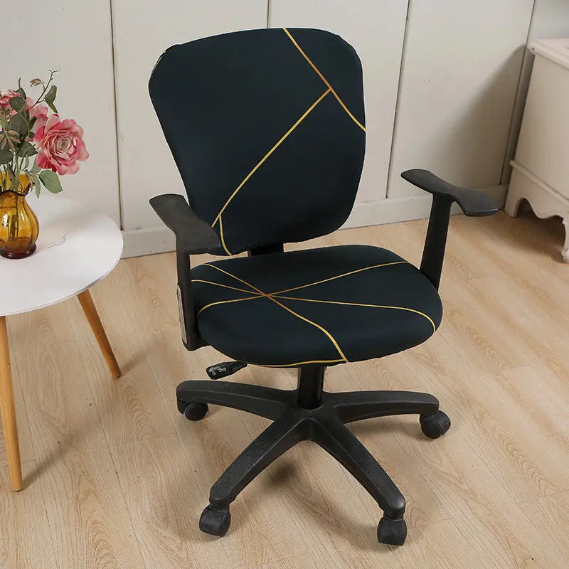 Housse Chaise Moderne STRIPES Colorful-Split Chair Cover